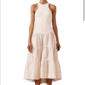 Shona Joy tiered midi skirt